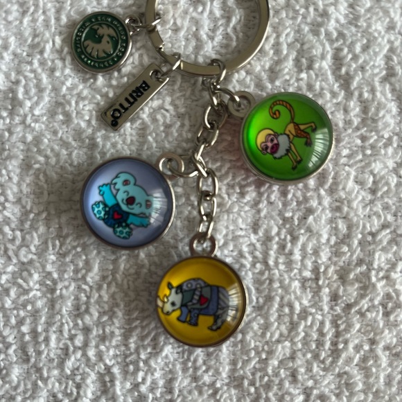 SDZWA X BRITTO Multicolor Animal Enamel Keyring Keychain - Picture 6 of 10